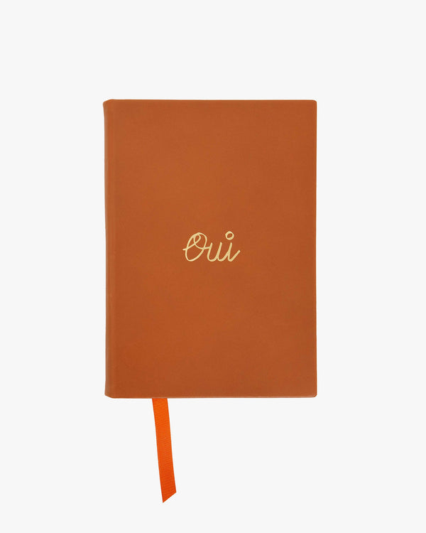 clare vivier Notebook Cuoio w/ Debossed Oui