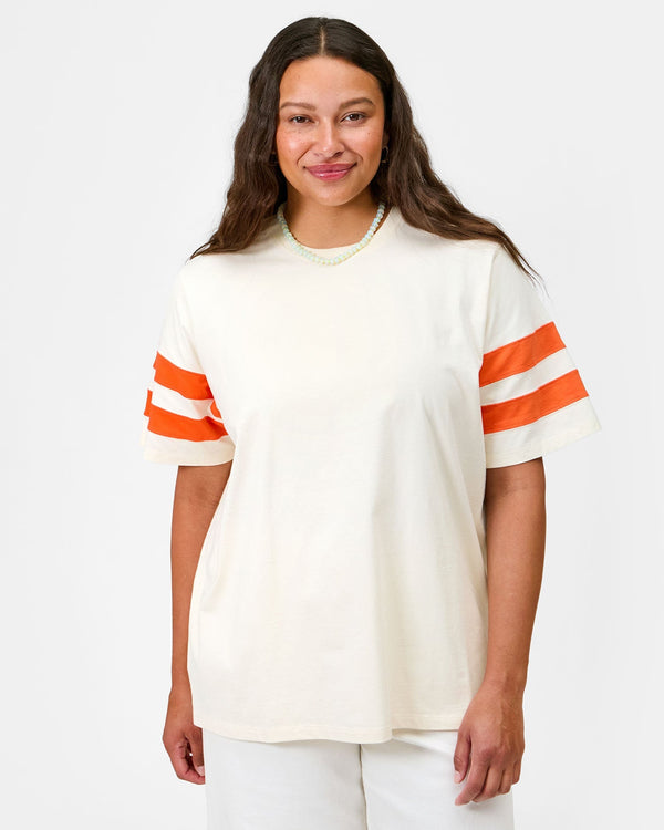 Clare Vivier Original Varsity Tee Cream / XS