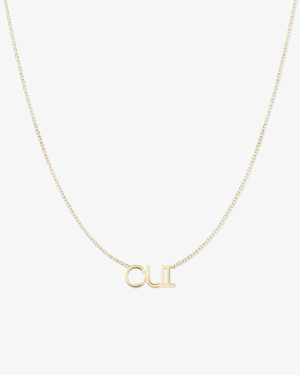 clare vivier Oui Necklace 14k Yellow Gold