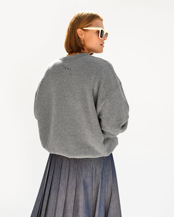 Clare Vivier Oversized Sweatshirt Grey L'Ennui / XS