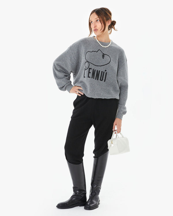 Clare Vivier Oversized Sweatshirt Grey L'Ennui / XS