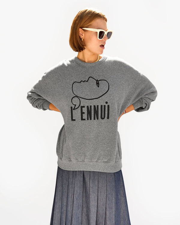 clare vivier Oversized Sweatshirt Grey L'Ennui / XS