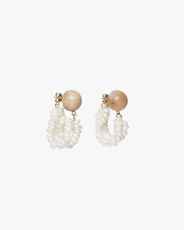 Clare Vivier Pearl Cluster Earrings Pearl