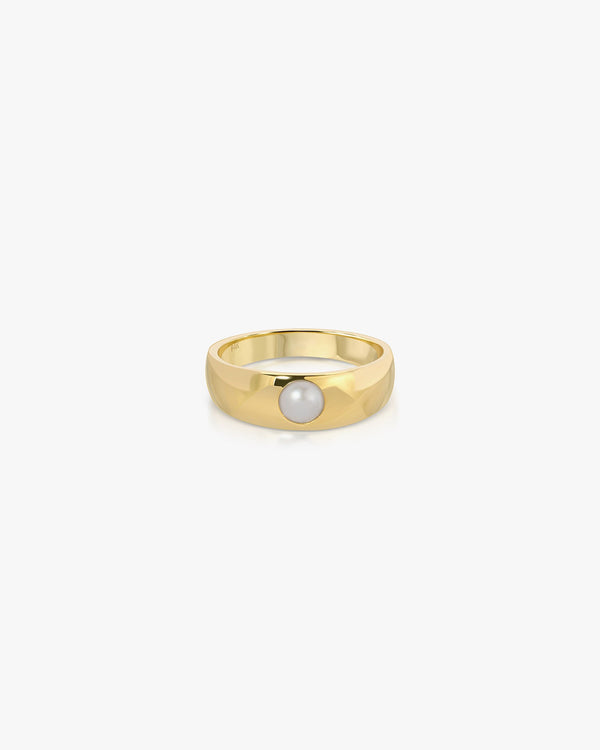 clare vivier Perla Pinky Ring 14k Yellow Gold / 3