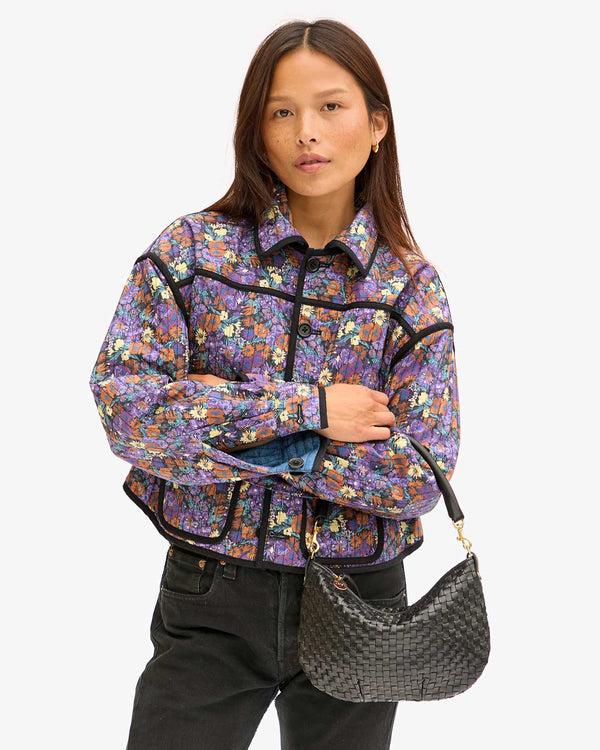 Clare Vivier Petit Moyen Black Woven Checker