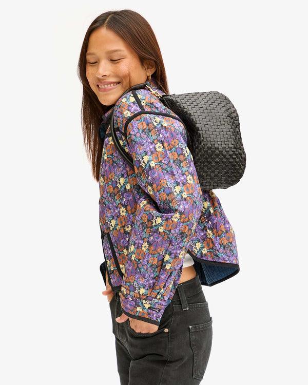 Clare Vivier Petit Moyen Black Woven Checker