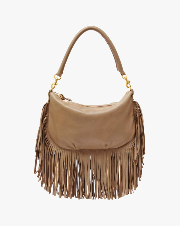 clare vivier Petit Moyen Clay Fringe