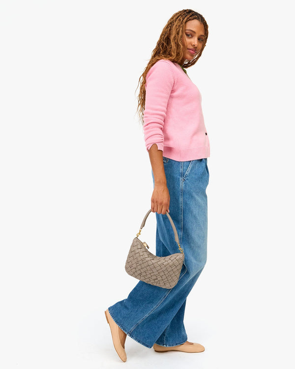 Clare Vivier Petit Moyen Dove Puffy Woven