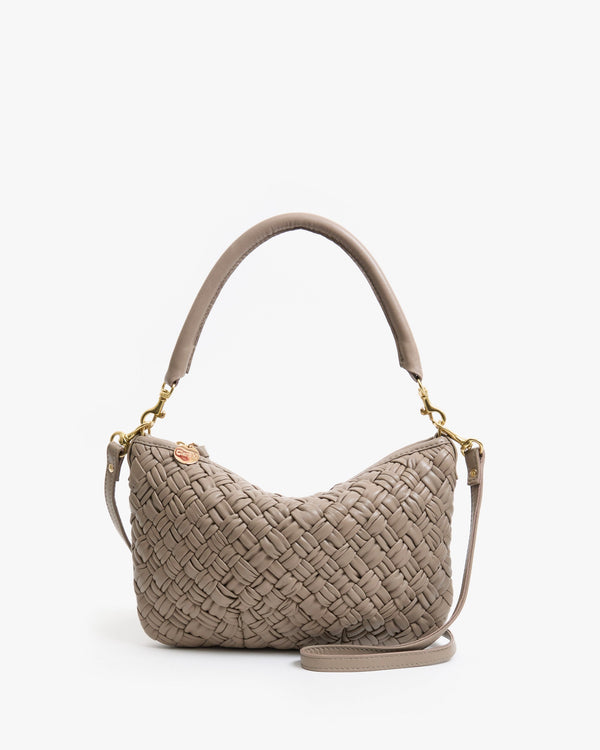 clare vivier Petit Moyen Dove Puffy Woven