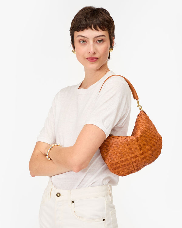 Clare Vivier Petit Moyen Natural Woven Checker