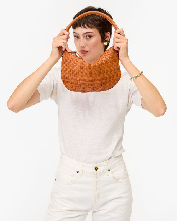 Clare Vivier Petit Moyen Natural Woven Checker