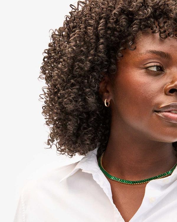 Clare Vivier Petit Pavé Huggies Diamond/14k Gold