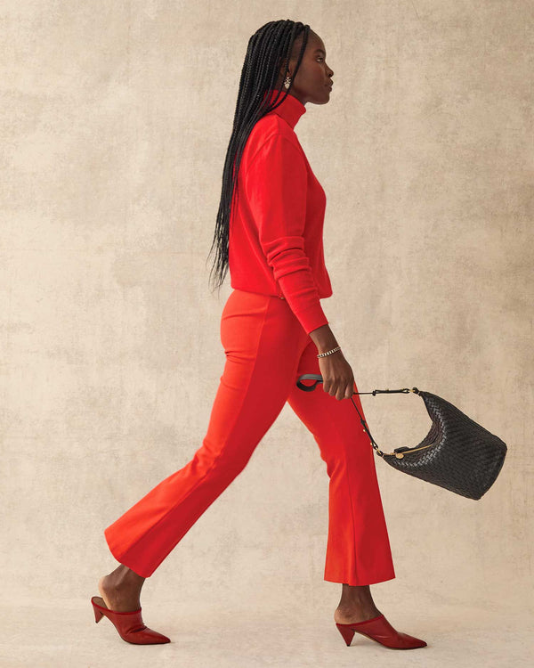 Clare Vivier Petite Jeanne Black Woven Checker