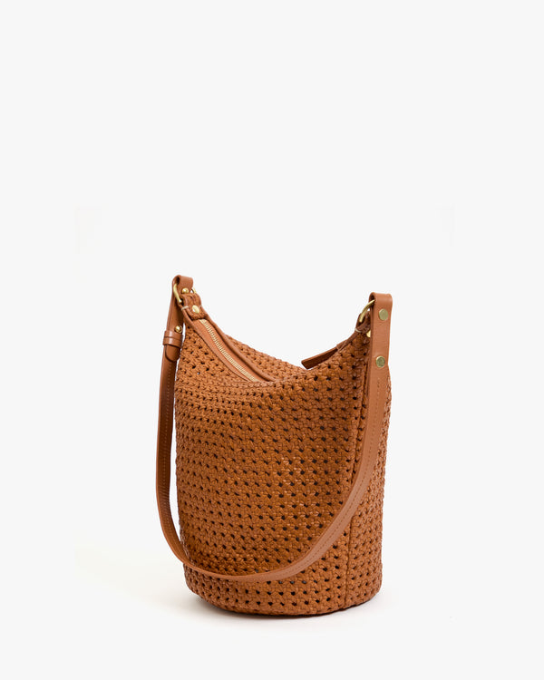 Clare Vivier Petite Jeanne Tan Rattan