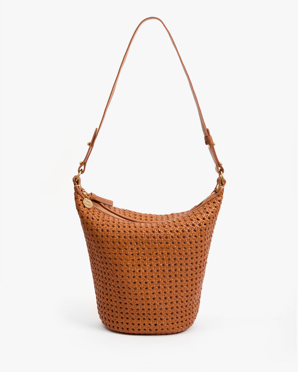 clare vivier Petite Jeanne Tan Rattan