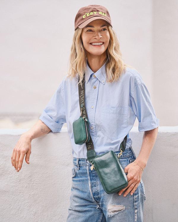 Clare Vivier Poche Sportif Evergreen Rustic