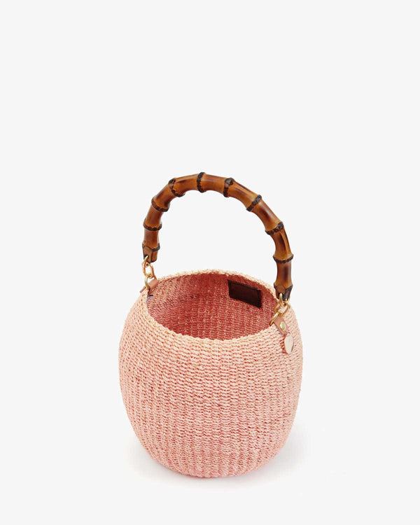 Clare Vivier Pot De Miel W/ Bamboo Handle Blush