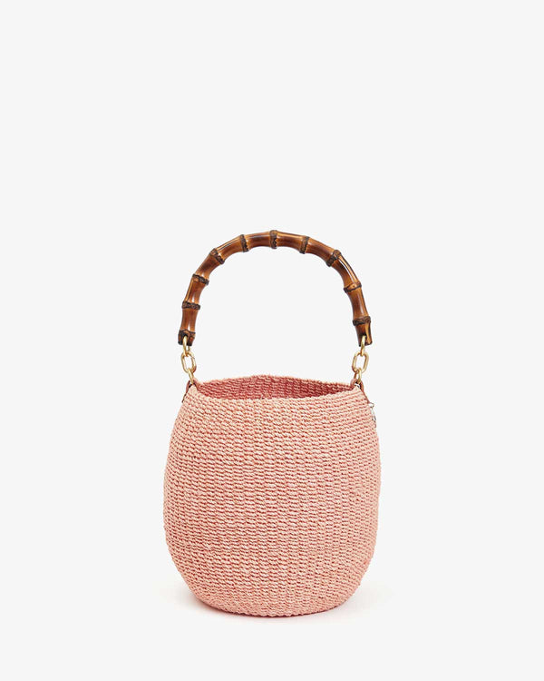 clare vivier Pot de Miel w/ Bamboo Handle Blush
