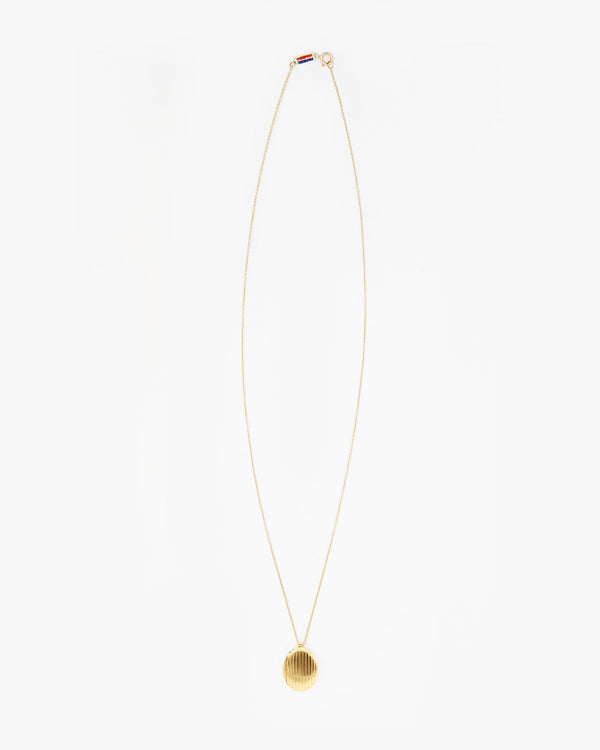 Clare Vivier Ridge Locket 14k Gold