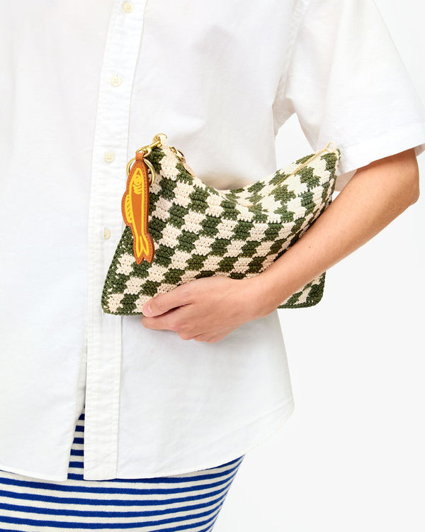 Clare Vivier Sardine Keychain Cuoio