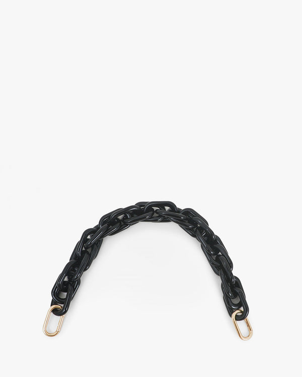 clare vivier Shortie Strap Black Resin