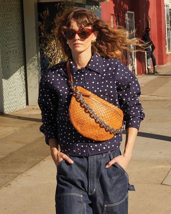 Clare Vivier Shortie Strap Silver