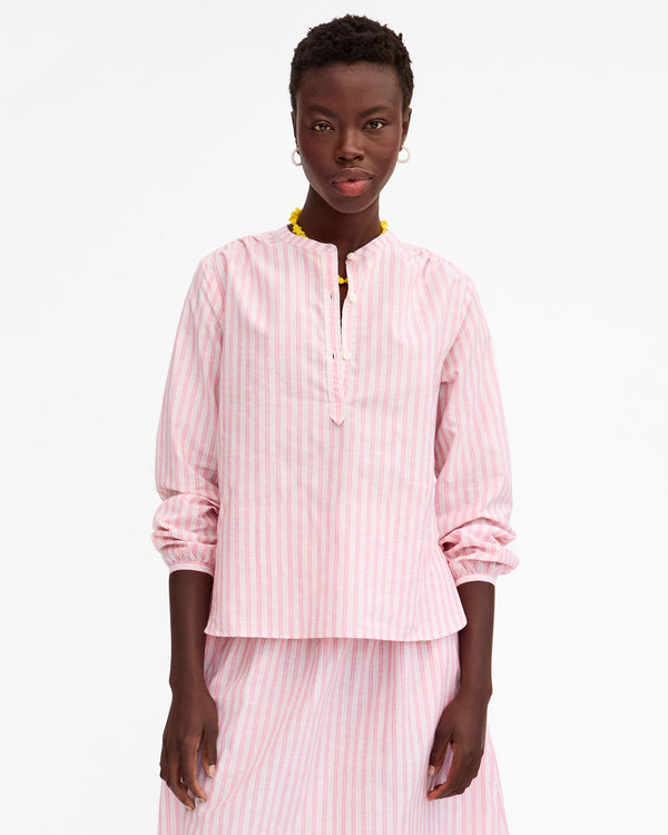 clare vivier St. Martin Top Peony/Tan Stripe / XS