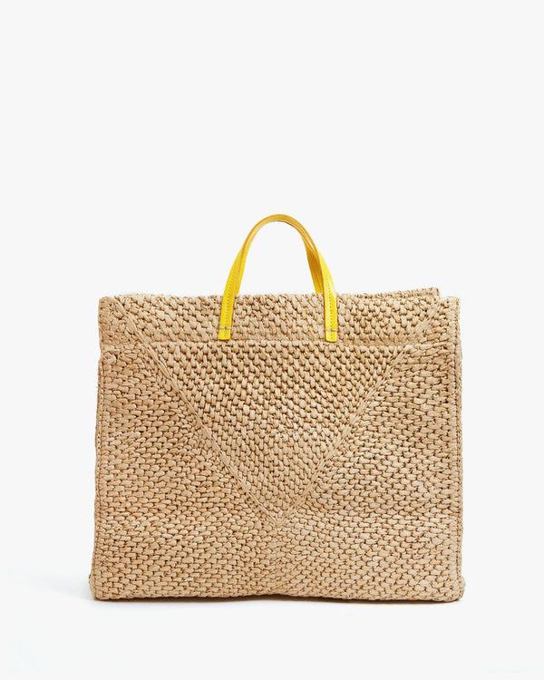 clare vivier Summer Simple Tote Dune Raffia