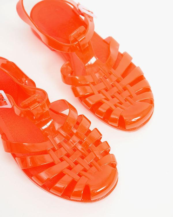 Clare Vivier Sun Jelly Sandals Flame / 36