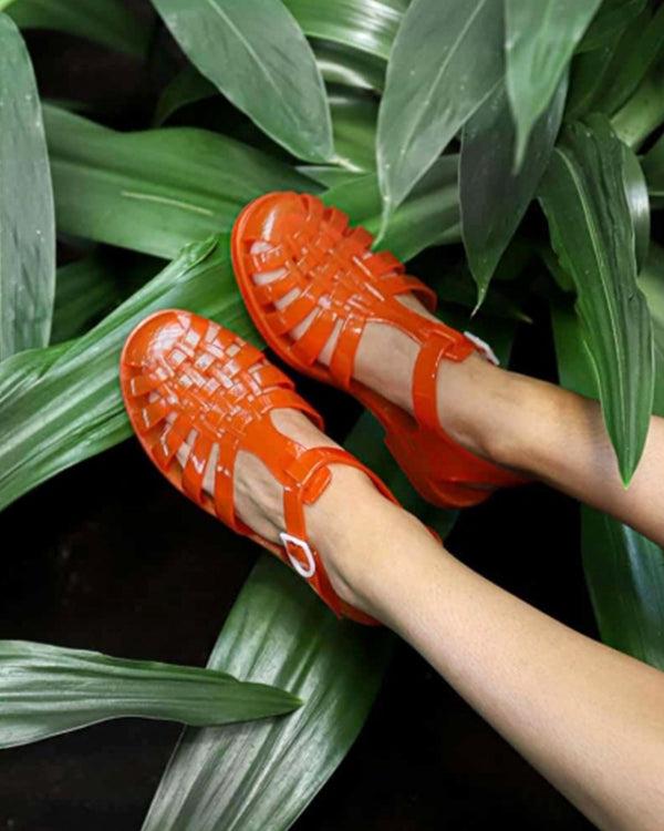 Clare Vivier Sun Jelly Sandals Flame / 36