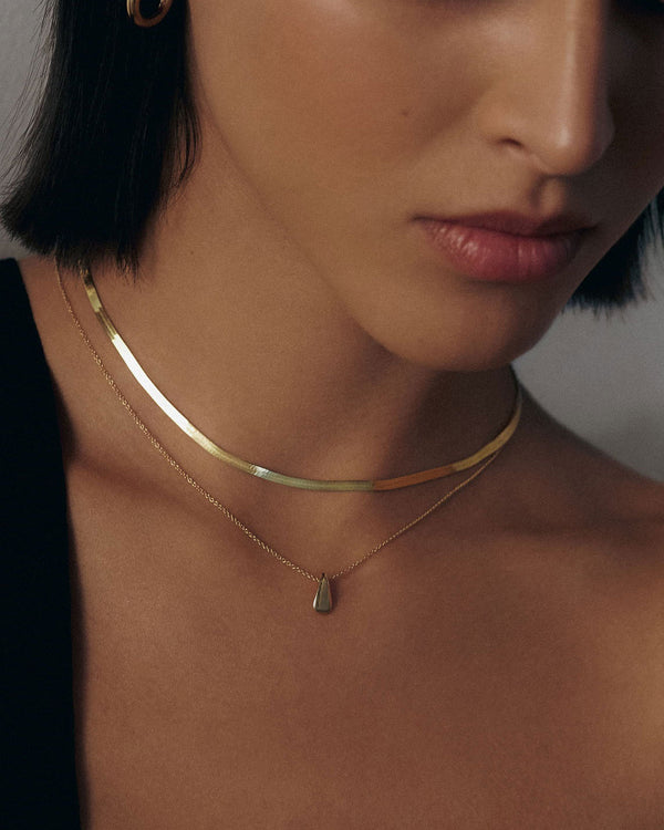 Clare Vivier Teardrop Necklace 14k Gold