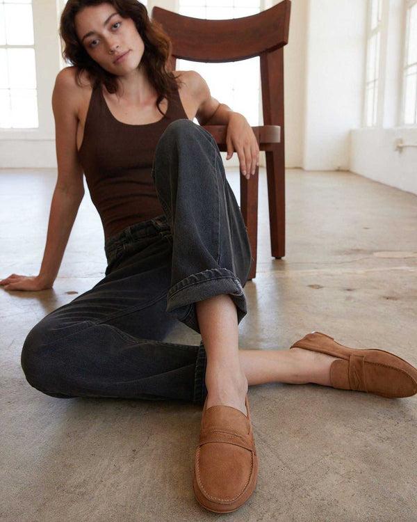 Clare Vivier The Penny Loafer Clove Suede / 35