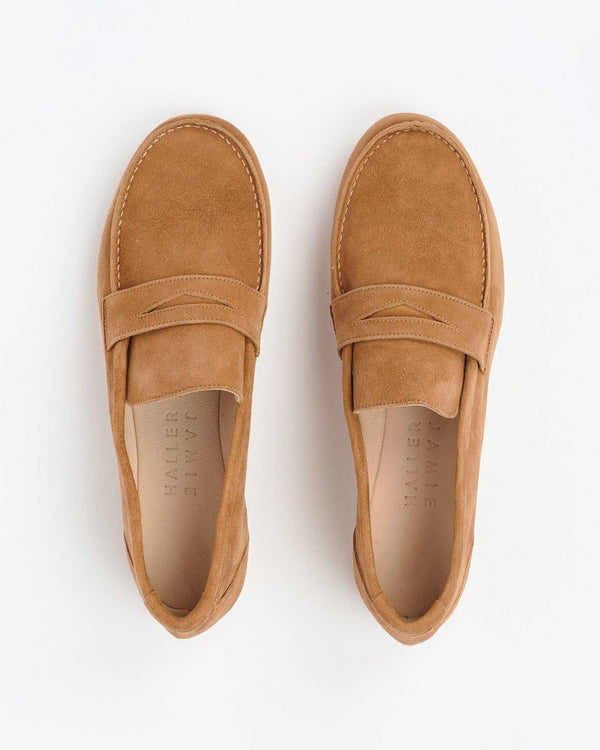 clare vivier The Penny Loafer Clove Suede / 35