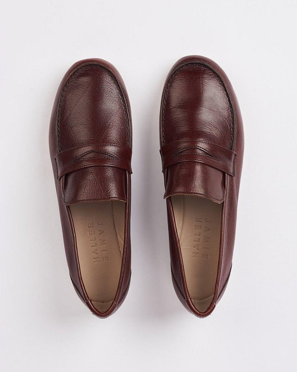 clare vivier The Penny Loafer Oxblood / 35