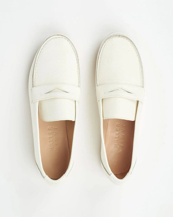 clare vivier The Penny Loafer White / 36