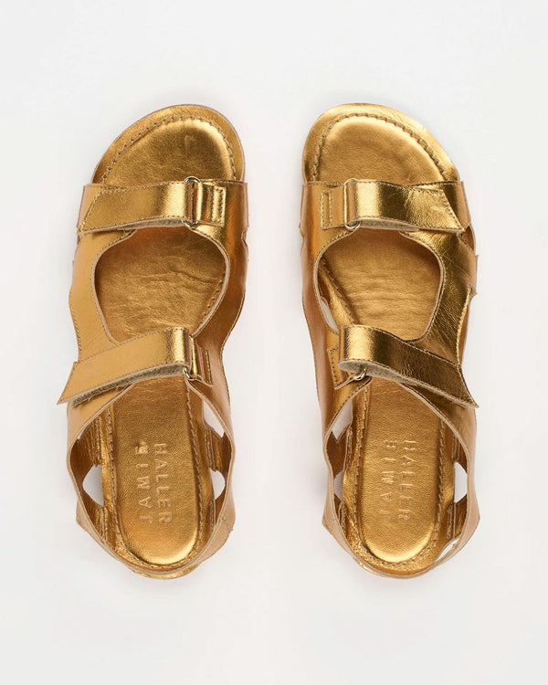 clare vivier The Walking Sandal Metallic Bronze / 35