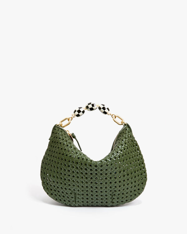 Clare Vivier Top Handle Bébé Black/Cream Checker