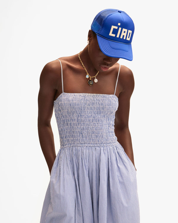 Clare Vivier Trucker Hat Cobalt Ciao
