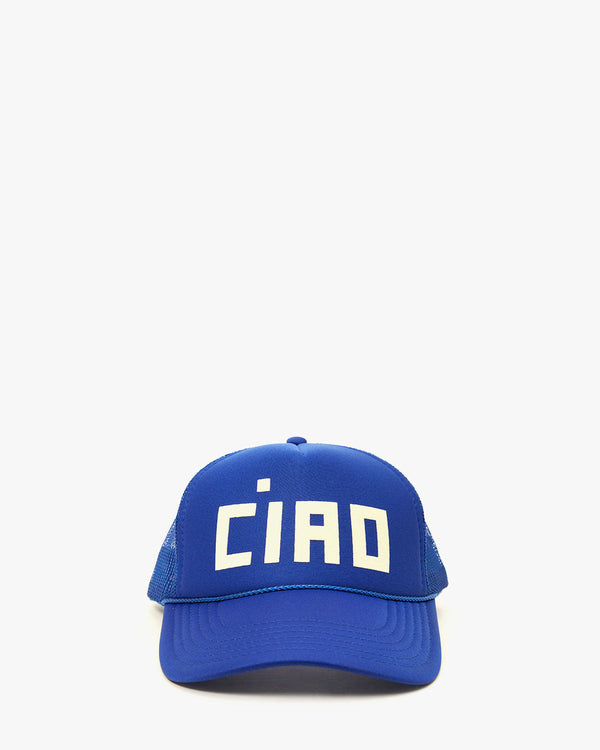 clare vivier Trucker Hat Cobalt Ciao