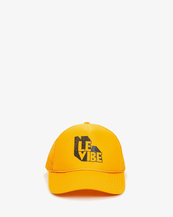 clare vivier Trucker Hat Marigold w/ Black Le Vibe
