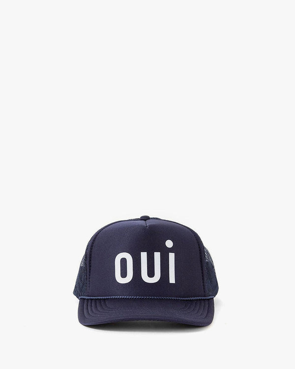clare vivier Trucker Hat Navy