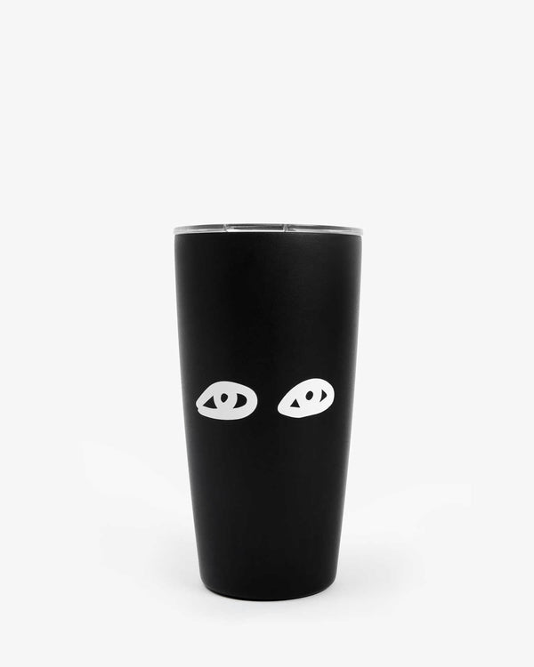 clare vivier Tumbler Black w/ Cream Eyes / 16 OZ