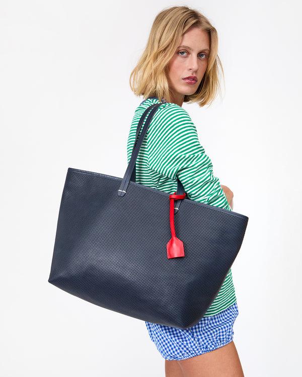 Clare Vivier Volie Navy Perf