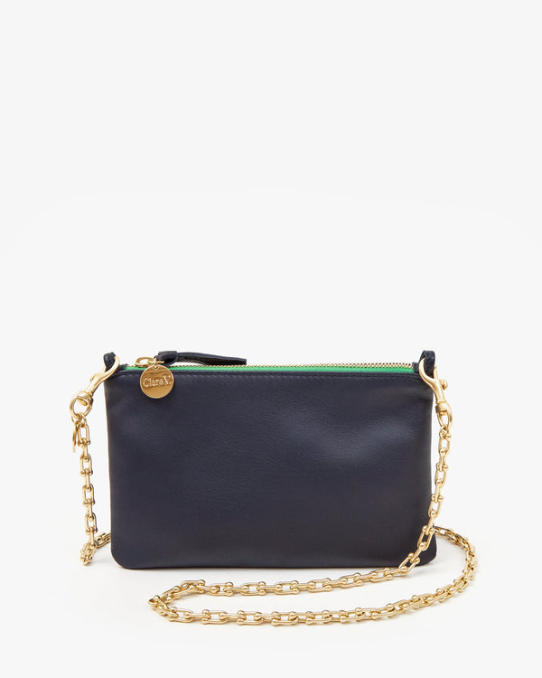 Clare Vivier Wallet Clutch W/ Tabs Navy