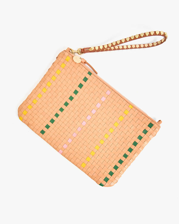 Clare Vivier Wristlet Cuoio W/ Studs