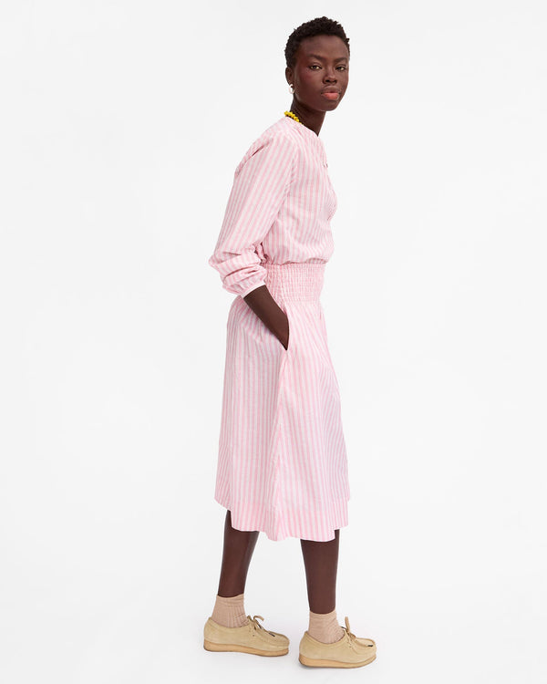 Clare Vivier Zoe Skirt Peony/Tan Stripe / XS