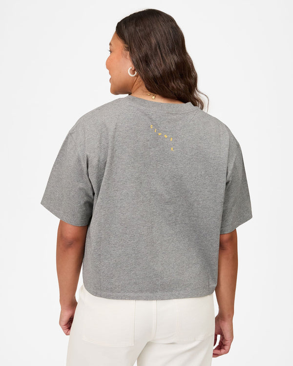 Clare Vivier Le Carré Tee Grey Melange W/ Snapdragon Cut Out Oui / XS