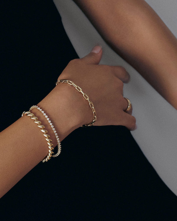 Clare Vivier Mia Link Chain Bracelet 14k Gold / 6 1/2