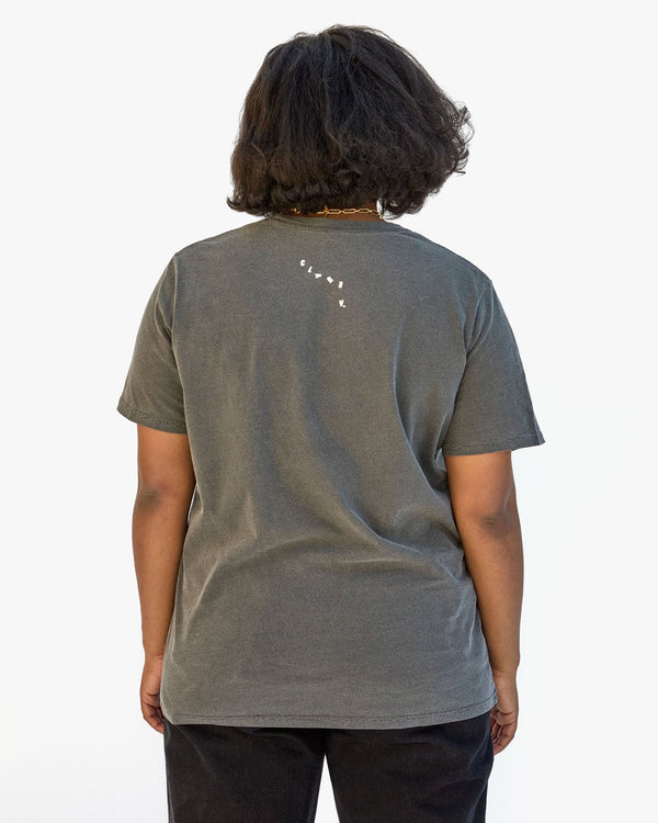 Clare Vivier Original Tee Faded Black W/ Cream Vive La Resistance / XS