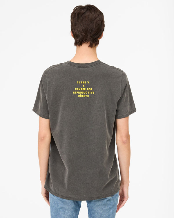 Clare Vivier Original Tee Faded Black W/ Snapdragon Égalité / XS